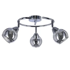 Oświetlenie Przedpokoju|Oświetlenie Jadalni></noscript>Candellux Lighting Lampa sufitowa spirala 3X10W E14 LED chrom FORT