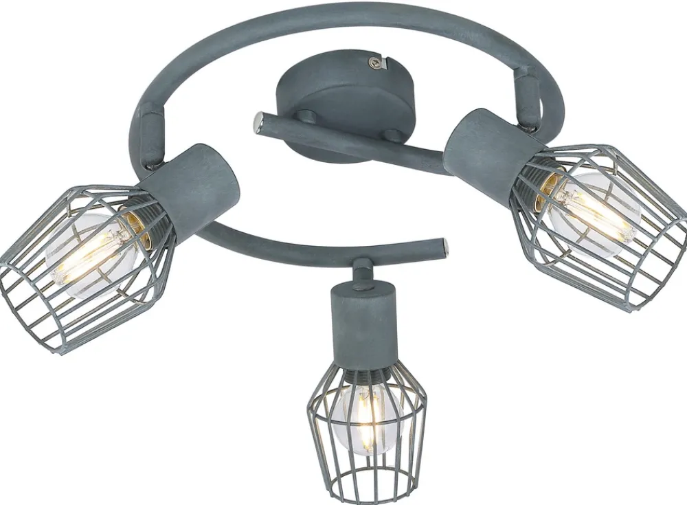 Oświetlenie Przedpokoju|Oświetlenie Jadalni>Candellux Lighting Lampa sufitowa spirala 3X40W E14 szary VIKING
