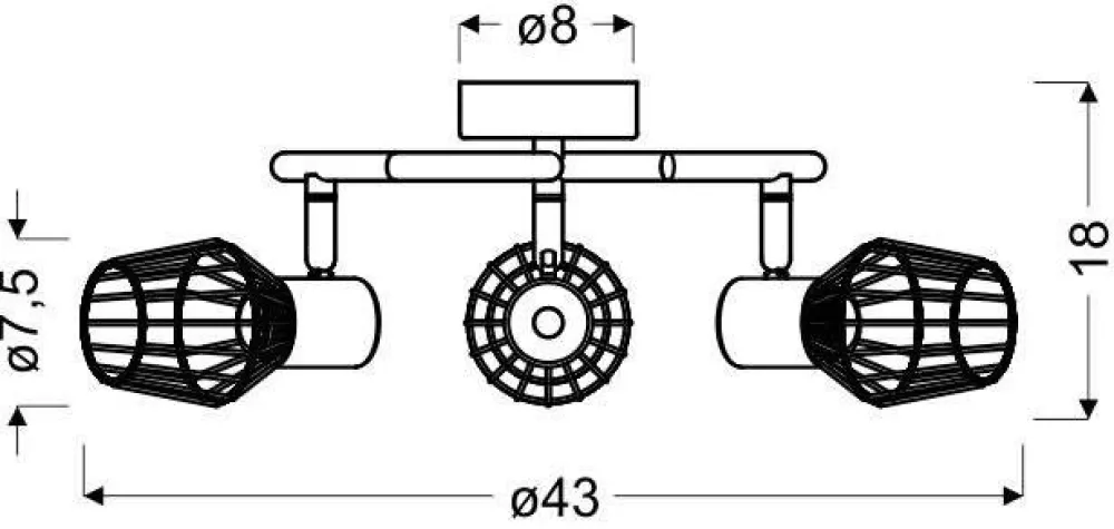 Oświetlenie Przedpokoju|Oświetlenie Jadalni>Candellux Lighting Lampa sufitowa spirala 3X40W E14 szary VIKING
