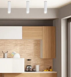 Oświetlenie Przedpokoju|Oświetlenie Jadalni>Candellux Lighting Lampa sufitowa Tuba biała sześciokątna 25W