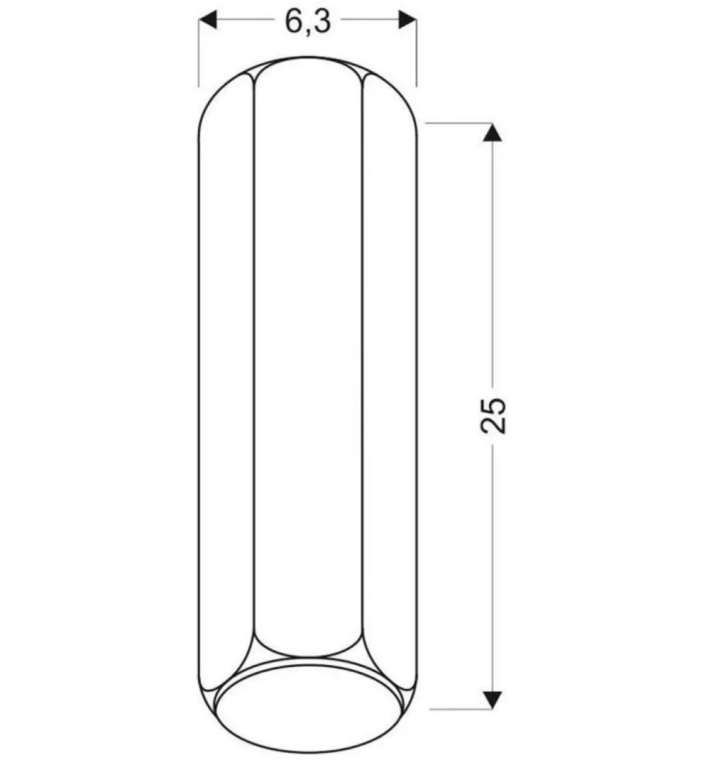 Oświetlenie Przedpokoju|Oświetlenie Jadalni>Candellux Lighting Lampa sufitowa Tuba biała sześciokątna 25W