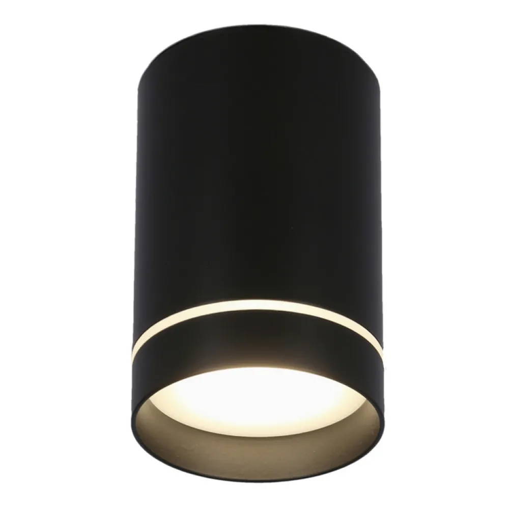 Oświetlenie Przedpokoju|Oświetlenie Jadalni>Candellux Lighting Lampa sufitowa Tuba czarna oprawa GU10 15W