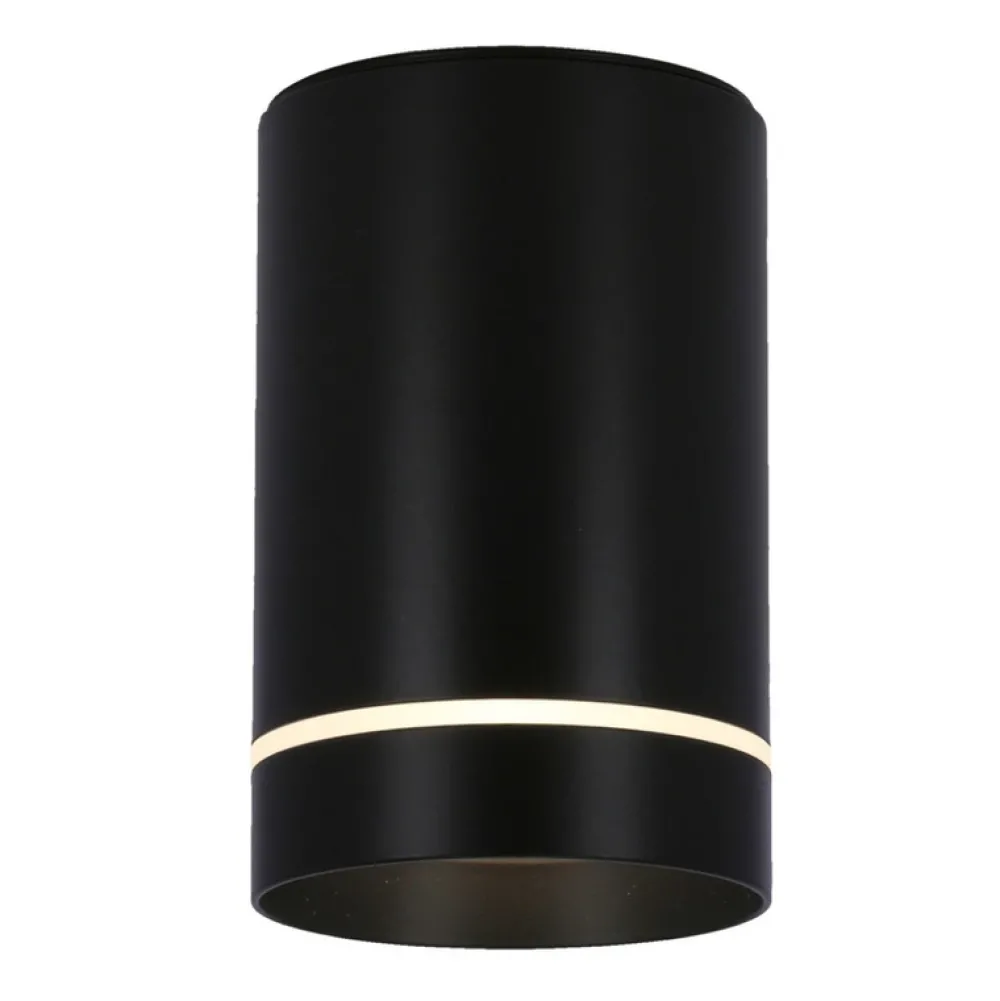 Oświetlenie Przedpokoju|Oświetlenie Jadalni>Candellux Lighting Lampa sufitowa Tuba czarna oprawa GU10 15W