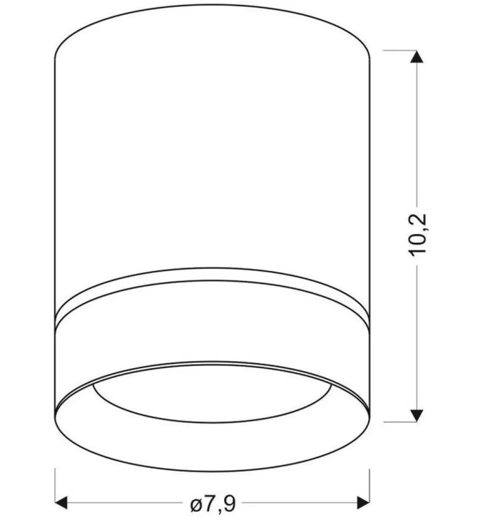 Oświetlenie Przedpokoju|Oświetlenie Jadalni>Candellux Lighting Lampa sufitowa Tuba czarna oprawa GU10 15W