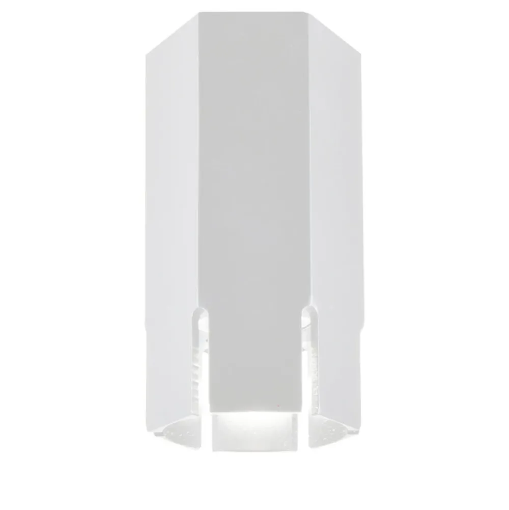 Oświetlenie Przedpokoju|Oświetlenie Sypialni>Candellux Lighting Lampa sufitowa Tuba sześciokątna biała 12 cm