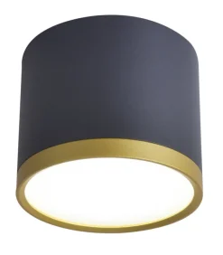 Lampy Sufitowe>Candellux Lighting Lampa sufitowa TUBA złoty + czarny LED 9W 4000K