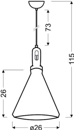 Oświetlenie Przedpokoju|Oświetlenie Jadalni>Candellux Lighting LAMPA SUFITOWA WISZĄCA ROBINSON E27