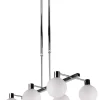 Oświetlenie Przedpokoju|Oświetlenie Jadalni>Candellux Lighting Lampa sufitowa wisząca chrom/biała 6 Maldus