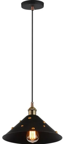 Oświetlenie Przedpokoju|Oświetlenie Jadalni>Candellux Lighting LAMPA SUFITOWA WISZĄCA SCRIMI E27 CZARNY