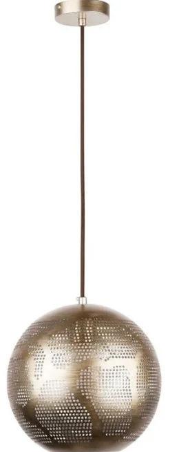 Oświetlenie Przedpokoju|Oświetlenie Jadalni>Candellux Lighting Lampa sufitowa wisząca Sfinks kula E27 ażurowy jasno brązowy