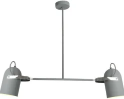 Oświetlenie Pokoju Dziecięcego|Oświetlenie Przedpokoju>Candellux Lighting Lampa sufitowa wisząca szara 2X40W E27 GRAY