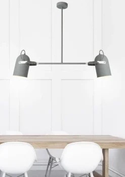 Oświetlenie Pokoju Dziecięcego|Oświetlenie Przedpokoju>Candellux Lighting Lampa sufitowa wisząca szara 2X40W E27 GRAY