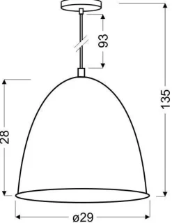 Oświetlenie Przedpokoju|Oświetlenie Jadalni></noscript>Candellux Lighting Lampa sufitowa wisząca 1X60W E27 czarny + chrom PATCH