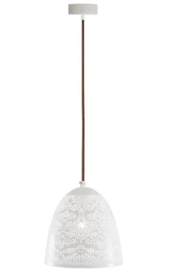 Oświetlenie Przedpokoju|Oświetlenie Sypialni>Candellux Lighting Lampa sufitowa wisząca 1X60W E27 ażurowy biały BENE