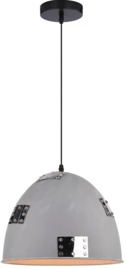 Oświetlenie Przedpokoju|Oświetlenie Jadalni>Candellux Lighting Lampa sufitowa wisząca 1X60W E27 szary + chrom PATCH