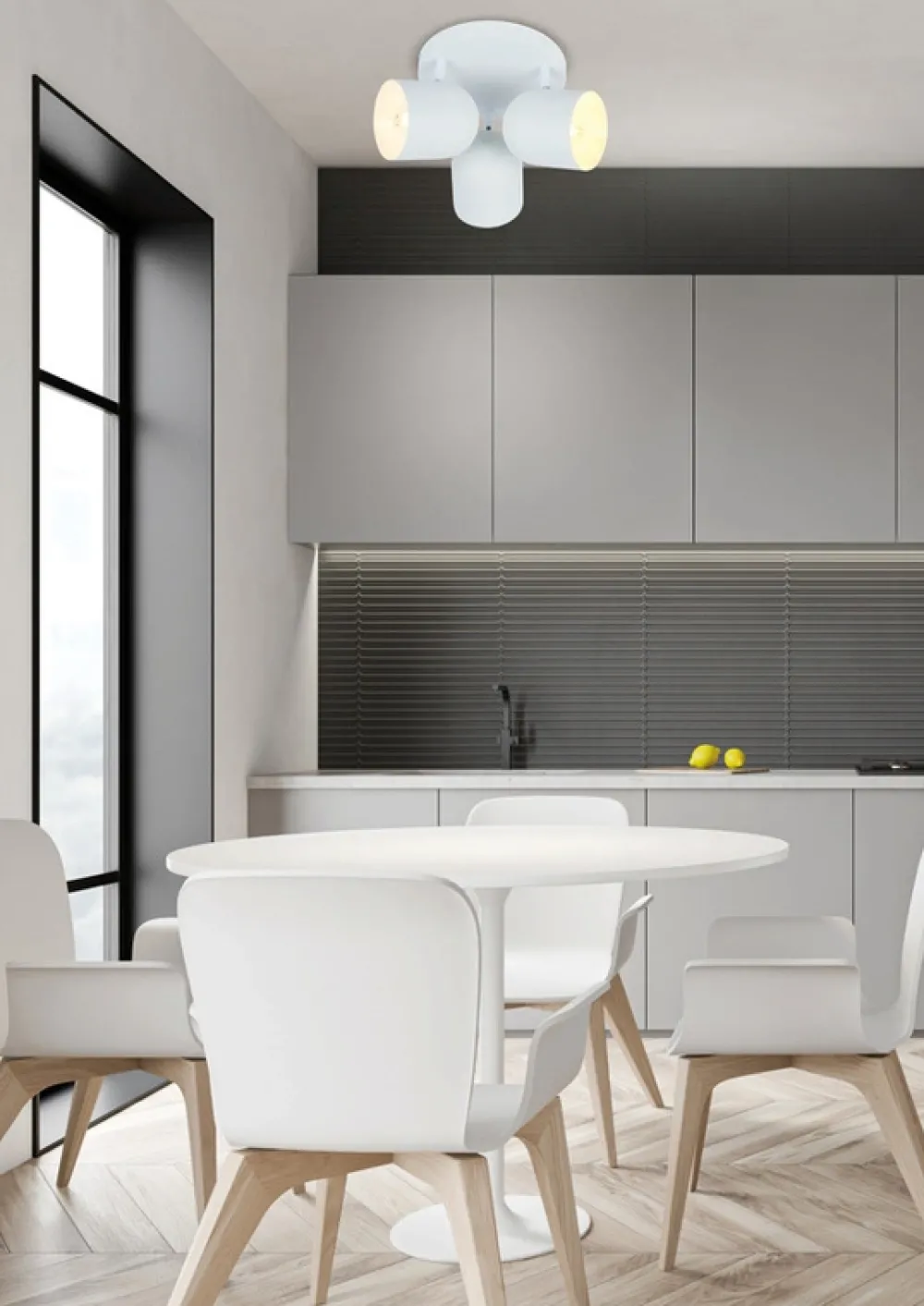 Oświetlenie Przedpokoju|Oświetlenie Jadalni>Candellux Lighting Lampa sufitowa 3xE27 32cm biała AZURO