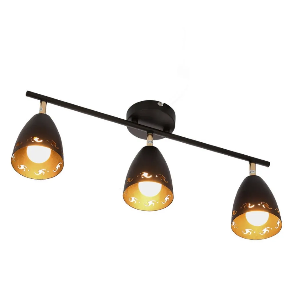 Oświetlenie Przedpokoju|Oświetlenie Jadalni>Candellux Lighting Lampa sufitowa 3xE14 70cm COTY LISTWA CZARNY