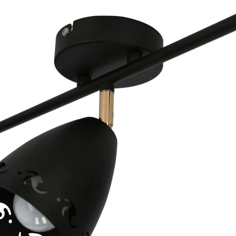 Oświetlenie Przedpokoju|Oświetlenie Jadalni>Candellux Lighting Lampa sufitowa 3xE14 70cm COTY LISTWA CZARNY