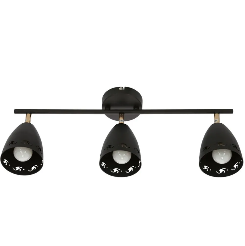 Oświetlenie Przedpokoju|Oświetlenie Jadalni>Candellux Lighting Lampa sufitowa 3xE14 70cm COTY LISTWA CZARNY