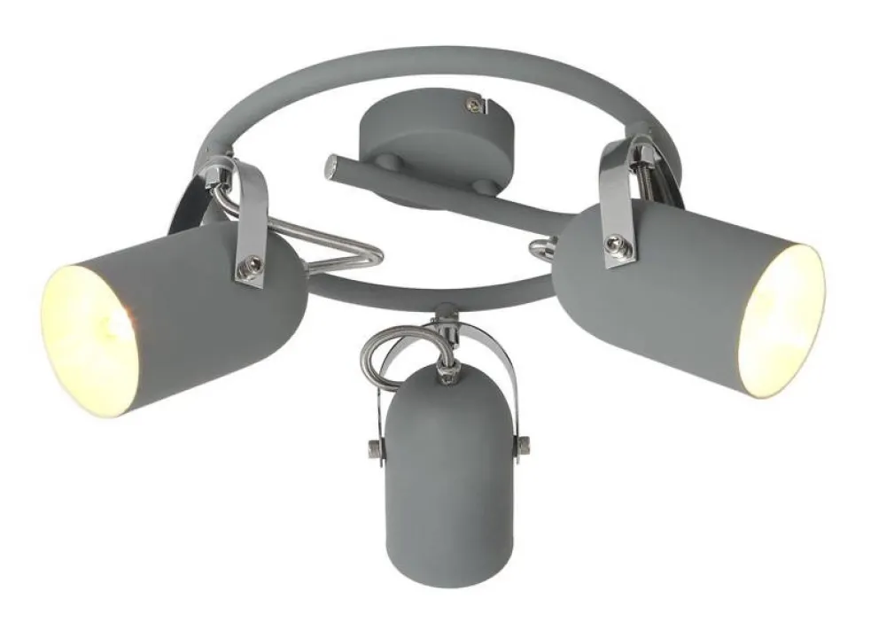 Oświetlenie Pokoju Dziecięcego|Oświetlenie Przedpokoju>Candellux Lighting Lampa sufitowa 3xE14 42cm spirala GRAY SZARY