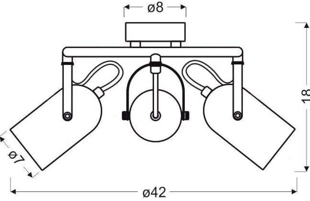 Oświetlenie Pokoju Dziecięcego|Oświetlenie Przedpokoju>Candellux Lighting Lampa sufitowa 3xE14 42cm spirala GRAY SZARY