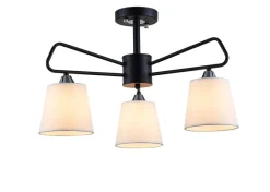 Oświetlenie Przedpokoju|Oświetlenie Jadalni>Ledea Lampa sufitowa żyrandol Morley czarny z białymi kloszami