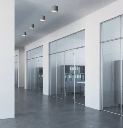 Oświetlenie Przedpokoju|Oświetlenie Łazienki>Candellux Lighting Lampa tuba sufitowa LED 9W szara 8,8x7,5cm