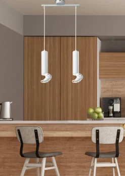 Oświetlenie Przedpokoju|Oświetlenie Jadalni>Candellux Lighting Lampa tuba wisząca 100cm biała 2xGU10