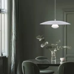 Oświetlenie Przedpokoju|Oświetlenie Jadalni>Ledea Lampa wisząca biała LED 48cm Lund