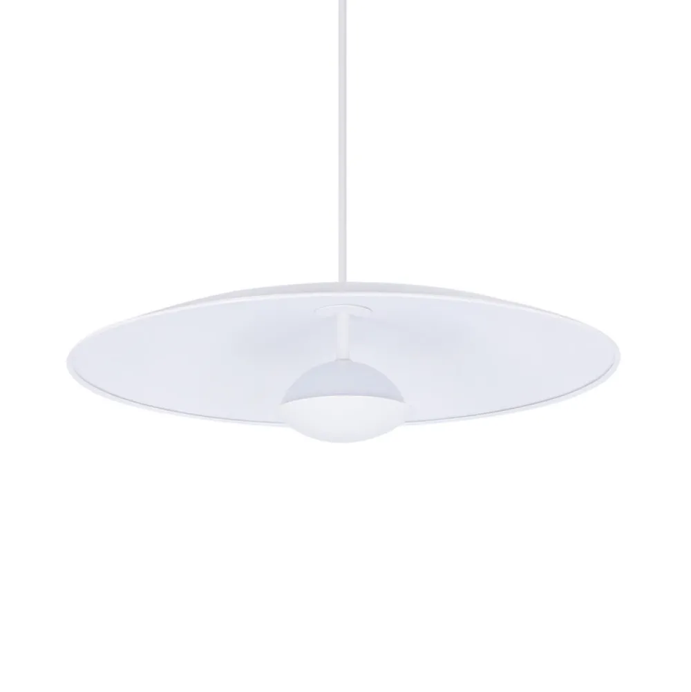 Oświetlenie Przedpokoju|Oświetlenie Jadalni>Ledea Lampa wisząca biała LED 48cm Lund