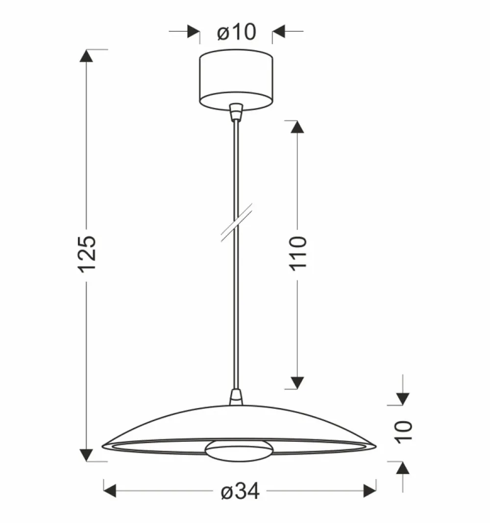 Oświetlenie Przedpokoju|Oświetlenie Jadalni>Ledea Lampa wisząca biała LED 34cm Lund