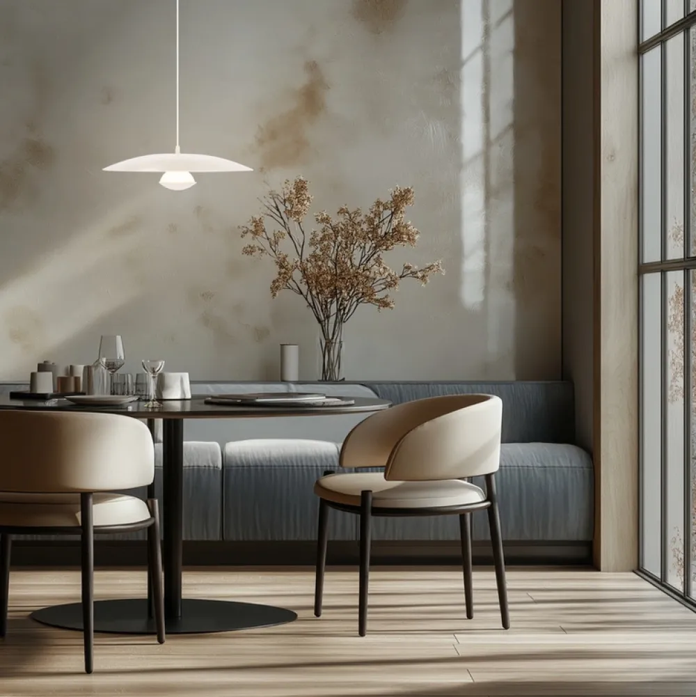 Oświetlenie Przedpokoju|Oświetlenie Jadalni>Ledea Lampa wisząca biała LED 34cm Lund