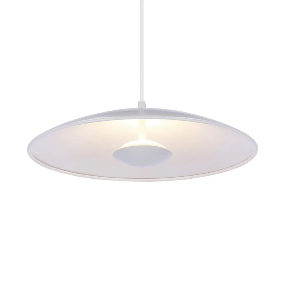 Oświetlenie Przedpokoju|Oświetlenie Jadalni>Ledea Lampa wisząca biała LED 34cm Lund