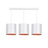 Oświetlenie Jadalni|Oświetlenie Kuchni>Candellux Lighting Lampa wisząca biała listwa 3xE27 Atlanta