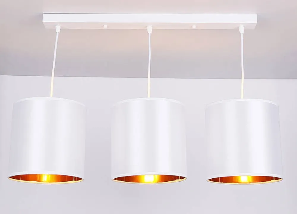 Oświetlenie Jadalni|Oświetlenie Kuchni>Candellux Lighting Lampa wisząca biała listwa 3xE27 Atlanta