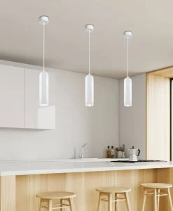 Oświetlenie Przedpokoju|Oświetlenie Jadalni>Candellux Lighting Lampa wisząca biała naświetlacz Tuba