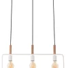 Oświetlenie Jadalni|Oświetlenie Kuchni>Candellux Lighting Lampa wisząca biała regulowana wysokość 3x60W E27 Frame
