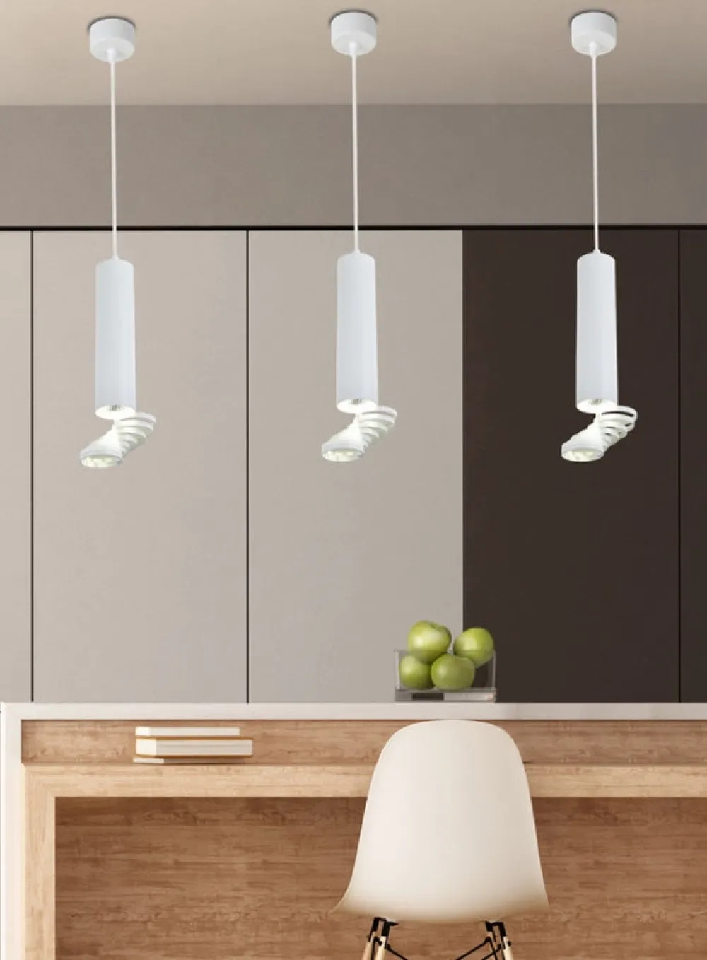 Oświetlenie Jadalni|Oświetlenie Kuchni>Candellux Lighting Lampa wisząca biała regulowana Tuba