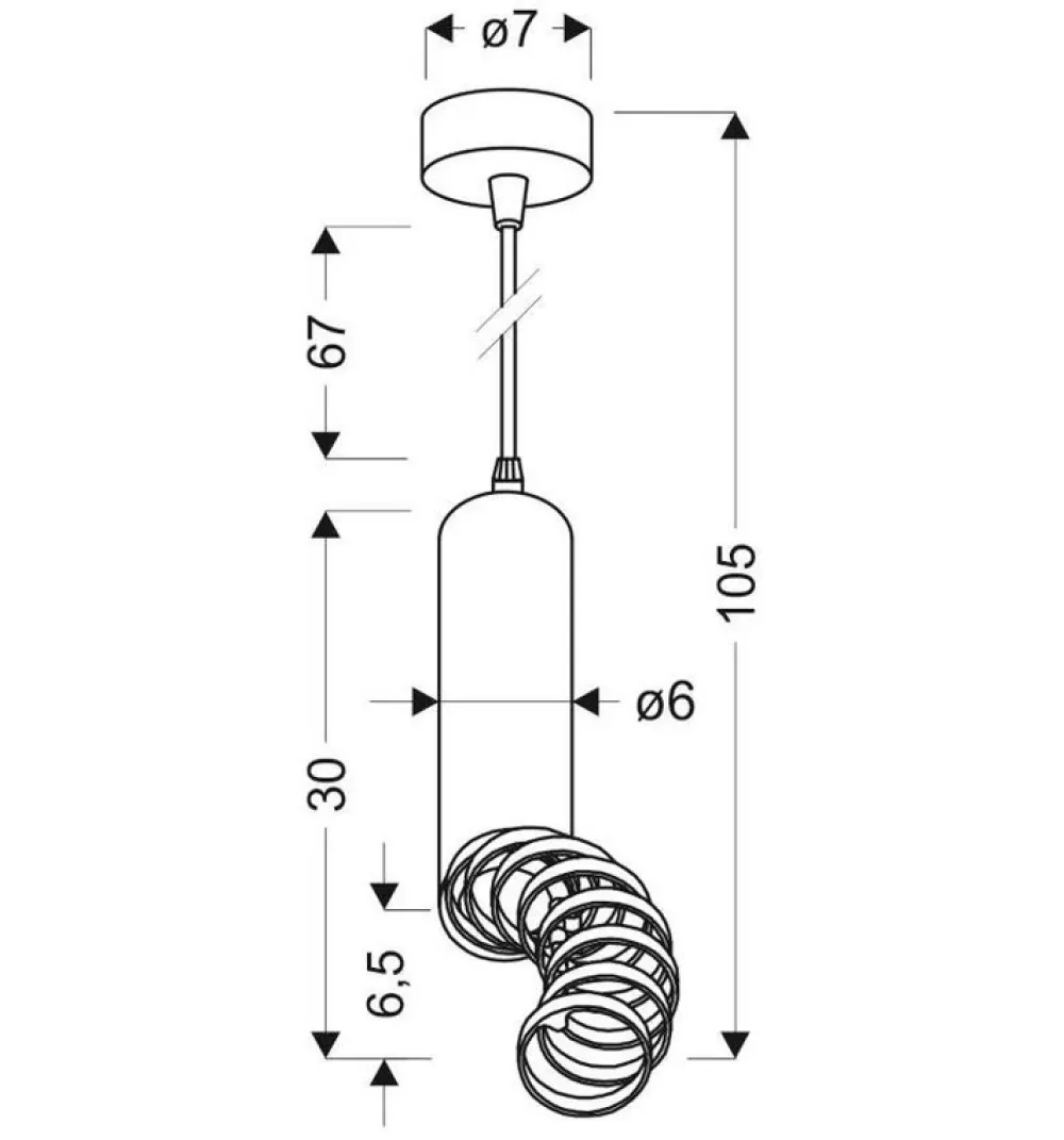 Oświetlenie Jadalni|Oświetlenie Kuchni>Candellux Lighting Lampa wisząca biała regulowana Tuba