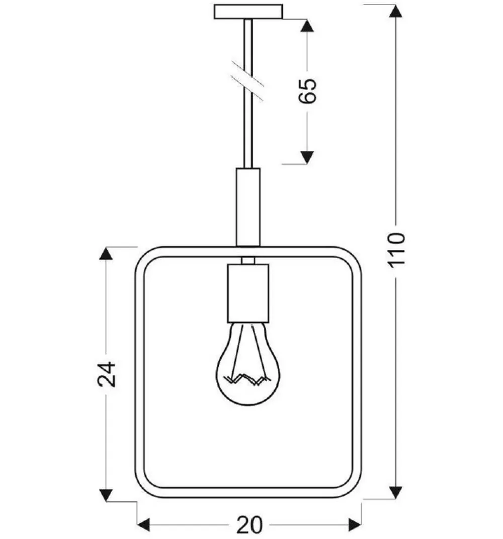 Oświetlenie Jadalni|Oświetlenie Kuchni>Candellux Lighting Lampa wisząca biała regulowana wysokość 60W E27 Frame