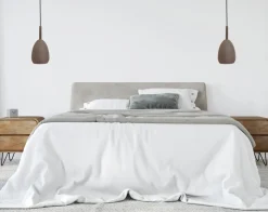 Oświetlenie Przedpokoju|Oświetlenie Jadalni>Ledea Lampa wisząca brązowa metal / drewno E27 Flen