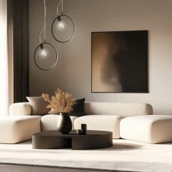 Oświetlenie Jadalni|Oświetlenie Kuchni>Apeti Lampa wisząca chrom Skiros 1xE27 + LED