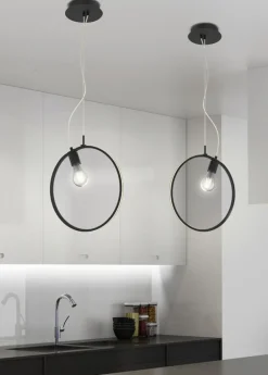 Oświetlenie Jadalni|Oświetlenie Kuchni></noscript>Apeti Lampa wisząca chrom Skiros 1xE27 + LED