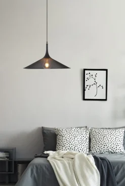 Oświetlenie Jadalni|Oświetlenie Kuchni>Ledea Lampa wisząca czarna 50cm Kiruna L