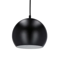 Oświetlenie Przedpokoju|Oświetlenie Jadalni>Ledea Lampa wisząca czarna E27 metal / drewno Flen