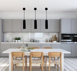 Lampy Wiszące|Oświetlenie Przedpokoju>Candellux Lighting Lampa wisząca czarna naświetlacz Tuba