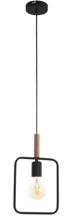 Oświetlenie Jadalni|Oświetlenie Kuchni>Candellux Lighting Lampa wisząca czarna regulowana wysokość 60W E27 Frame