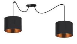 Oświetlenie Jadalni|Oświetlenie Kuchni>Candellux Lighting Lampa wisząca czarna 2xE27 Candida