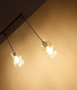 Oświetlenie Przedpokoju|Oświetlenie Jadalni></noscript>Candellux Lighting Lampa wisząca czarna/bursztynowa listwa 2xE27 Felis