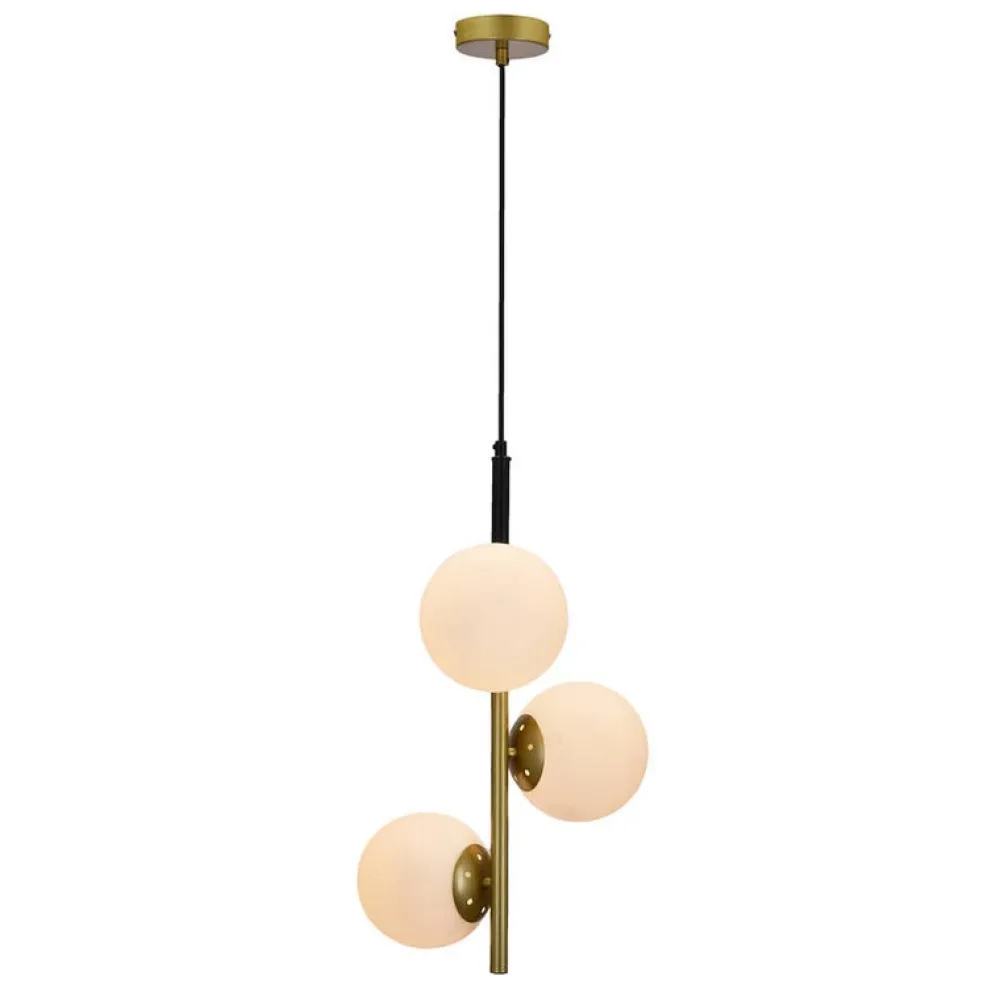 Oświetlenie Jadalni|Oświetlenie Kuchni>Candellux Lighting Lampa wisząca czarny mat złota 3 Duo